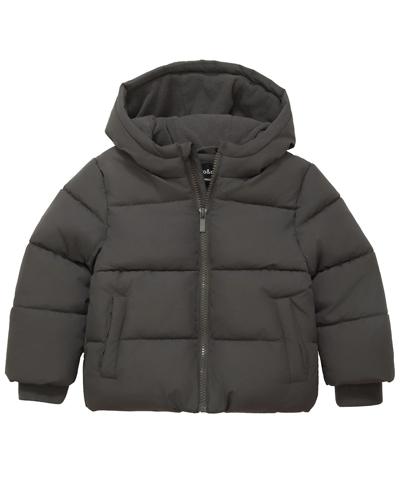 Rokka&Rolla Toddler Boys Fleece Lined Cloud Hooded Jacket