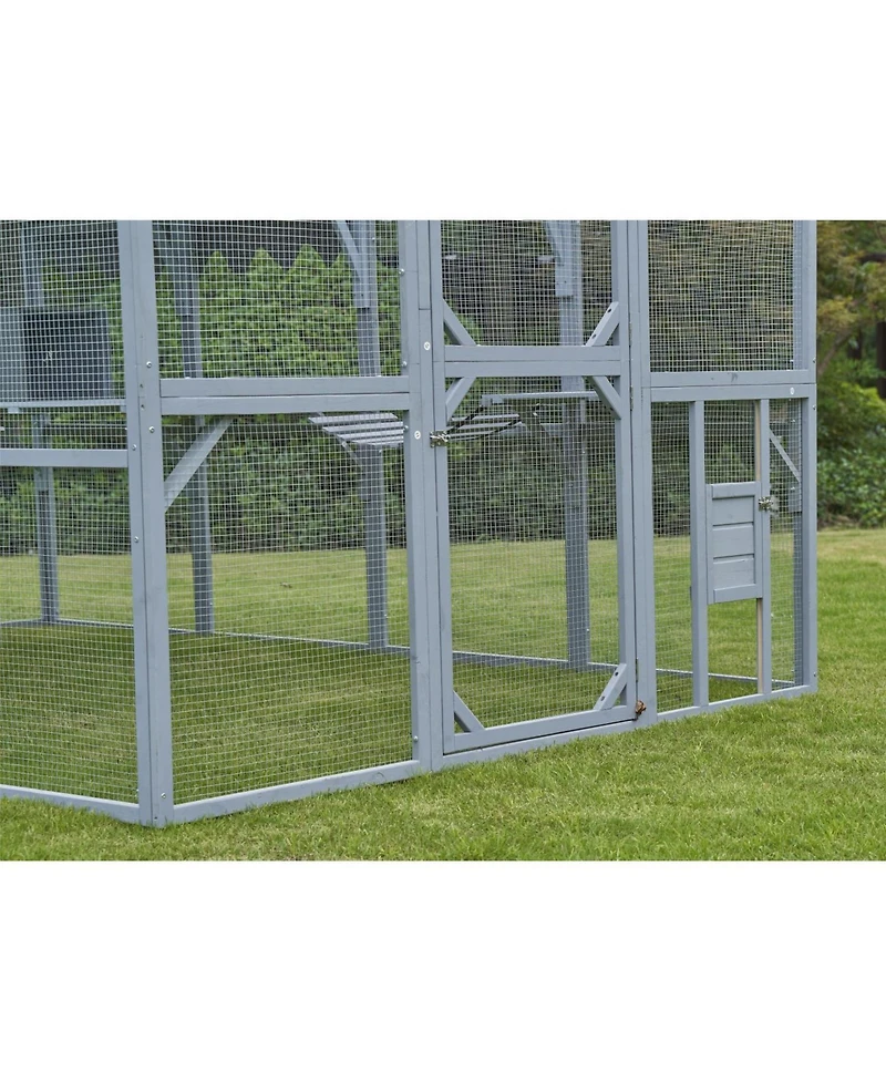 Streamdale Furniture Outdoor Cat House & Enclosure - Large Playpen with Waterproof Cover