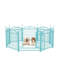 Streamdale Furniture Dog Playpen 24" 8 Panel Metal Pet Fence