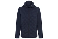 Olsen Women's Quilted Zip Front Hoodie Jacket