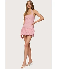 Edikted Women's Pinstripe Bubble Skirt Mini Dress