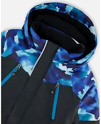 Deux par Boy Two-Piece Play Snowsuit Teal Blue Camouflage - Toddler|Child