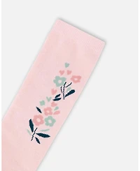 Deux par Girl 3-Pack Knit Socks Pink and Green - Toddler|Child