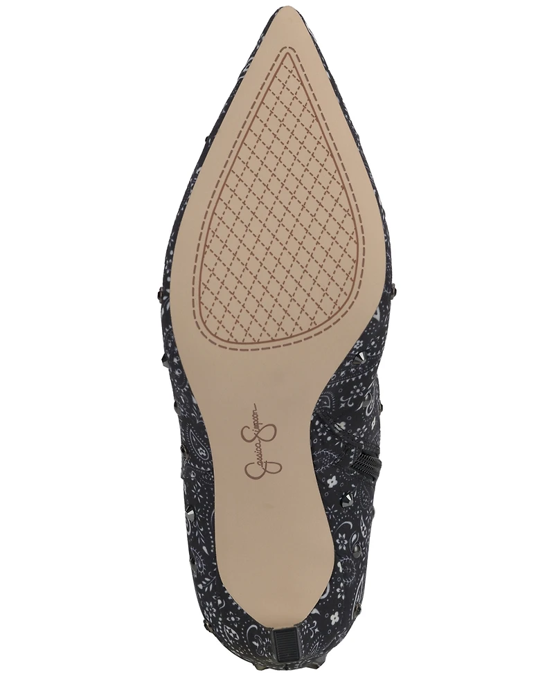 Jessica Simpson Women's Earon Bandana Over-The-Knee Stiletto Dress Boots