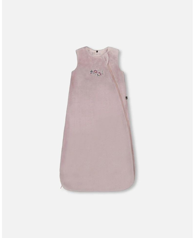 Deux par Baby Girls Plush Sleep Sack Neutral Purple - Baby|Toddler