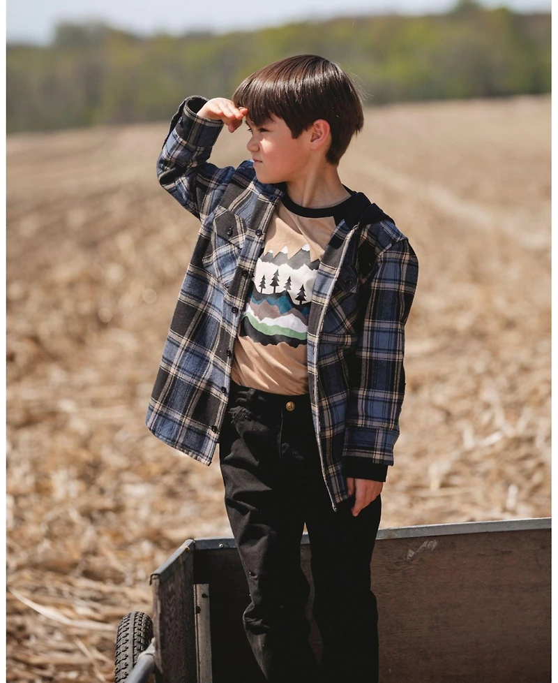 Deux par Baby Boy Stretch Twill Pants Black