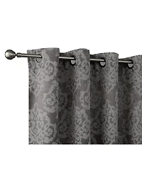 Kate Aurora Living 2 Pack Delaney Room Darkening Damask Print Grommet Curtain - 52 in. W x 84 in. L