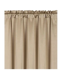Kate Aurora Basic Faux Silk Rod Pocket Shimmery Sheer Single Window Curtain Panel - in. in