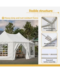 Streamdale Furniture 20x15 Party Tent Heavy Duty Waterproof White