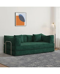 Streamdale Furniture Modular Pudding Block Sofa Bed - Green