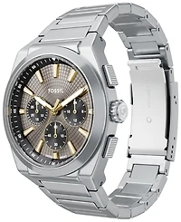 Fossil Men's Everett Chronograph Stainless Steel Watch, 44mm