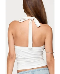 Edikted Women's Kylan Asymmetric Halter Top