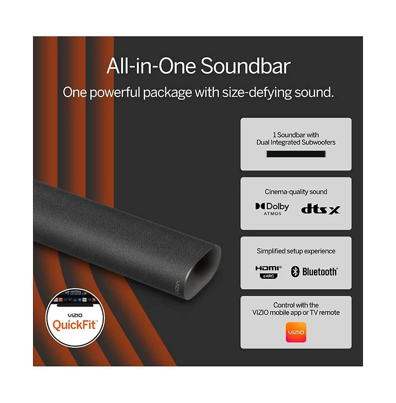 Vizio 2.1 All-In-One Soundbar with Dolby Atmos