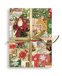 Punch Studio Christmas Victoriana Holiday Gift Wrap, 30" x 120"
