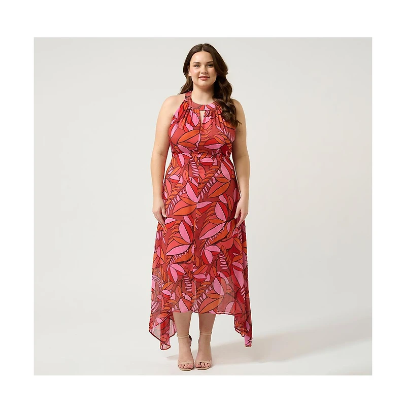 Estelle Aster Halter-Neck Dress