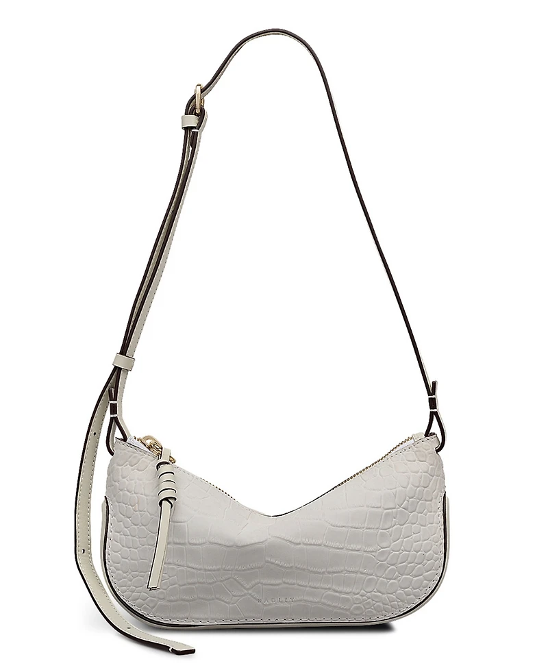 Radley London The Iris Faux Croc Small Zip Top Crossbody Bag