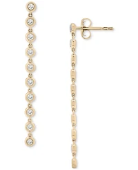Wrapped in Love Diamond Bezel Drop Earrings (1 ct. t.w.) in 14k Gold, Exclusively at Macy's