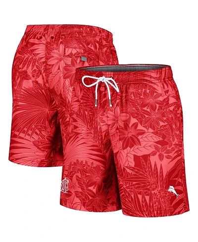 Tommy Bahama Men's Crimson Washington State Cougars Santiago Palms Board Shorts