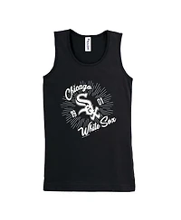 Soft as a Grape Big Girls Black Chicago White Sox Tank Top