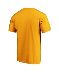 Fanatics Men's Gold San Diego Padres Team Logo Lockup T-Shirt