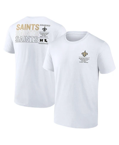 Fanatics Men's White New Orleans Saints Repeat Stats T-Shirt