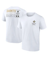 Fanatics Men's White New Orleans Saints Repeat Stats T-Shirt