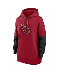 Nike Women's Cardinal Arizona Cardinals 2024 Sideline Essential Fleece Pullover Hoodie