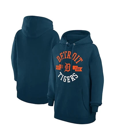 G-iii 4Her by Carl Banks Women's Navy Detroit Tigers City Graphic Pullover Hoodie