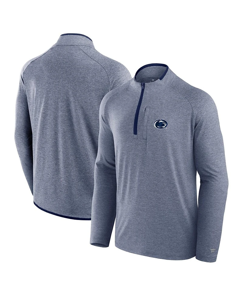 Fanatics Men's Navy Penn State Nittany Lions Mock Neck Half-Zip Pullover Jacket