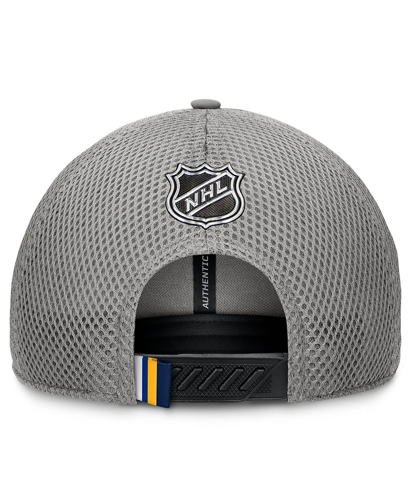 Fanatics Men's Gray St. Louis Blues Authentic Pro Home Ice Trucker Adjustable Hat