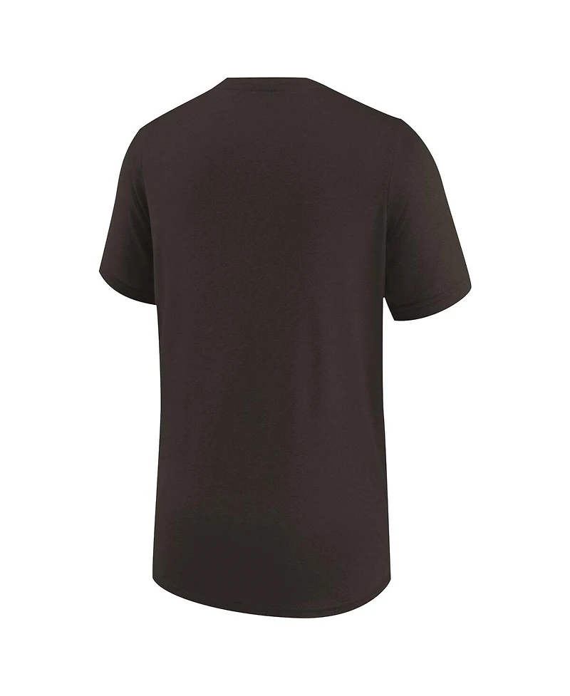 Nike Big Boys and Girls Brown Cleveland Browns Legend Icon T-Shirt