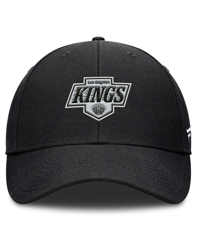 Fanatics Men's Black Los Angeles Kings Core Adjustable Hat