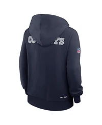 Nike Women's Navy Dallas Cowboys Sideline Initial Home Performance Pullover Hoodie