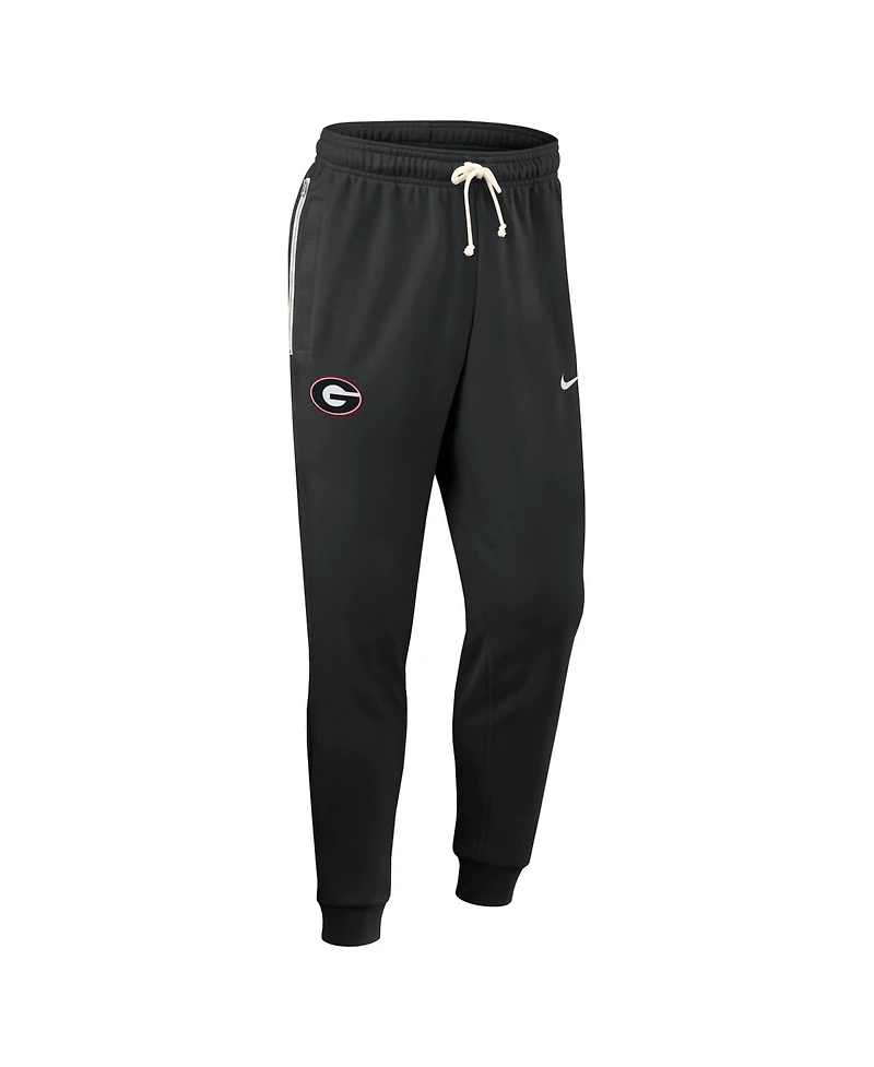 Nike Men's Black Georgia Bulldogs 2025 Sideline Performance Taper Pants