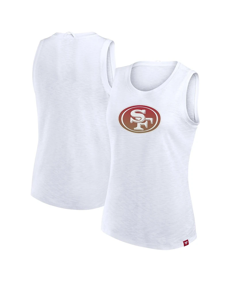 Fanatics Women's White San Francisco 49ers Slub Tank Top