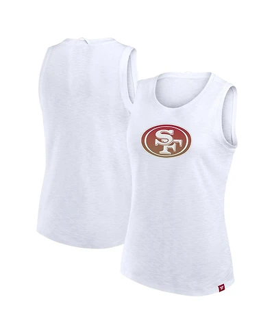 Fanatics Women's White San Francisco 49ers Slub Tank Top