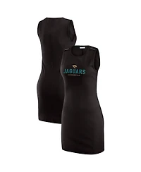 Wear by Erin Andrews x Gracie Women's Hunt Black Jacksonville Jaguars Ribbed Tank Dress