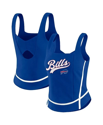 Wear by Erin Andrews Women's Royal Buffalo Bills Square Neck Tank Top