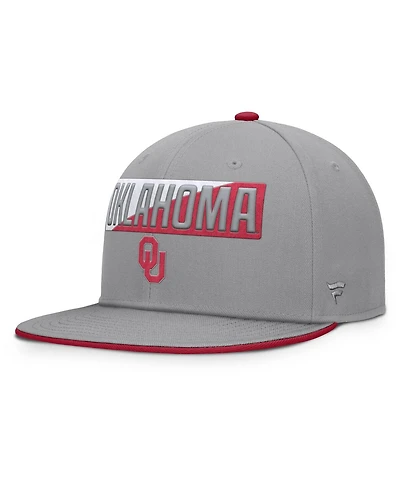 Fanatics Men's Gray Oklahoma Sooners Duo Snapback Hat