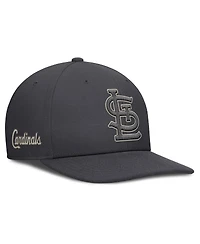 Nike Men's Anthracite St. Louis Cardinals Statement Pro Snapback Hat