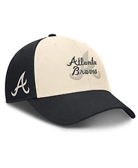 Nike Men's Navy/Natural Atlanta Braves Statement Club Performance Adjustable Hat