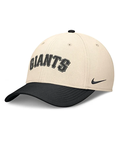 Nike Men's Natural/Black San Francisco Giants Statement Rise Performance Flex Hat