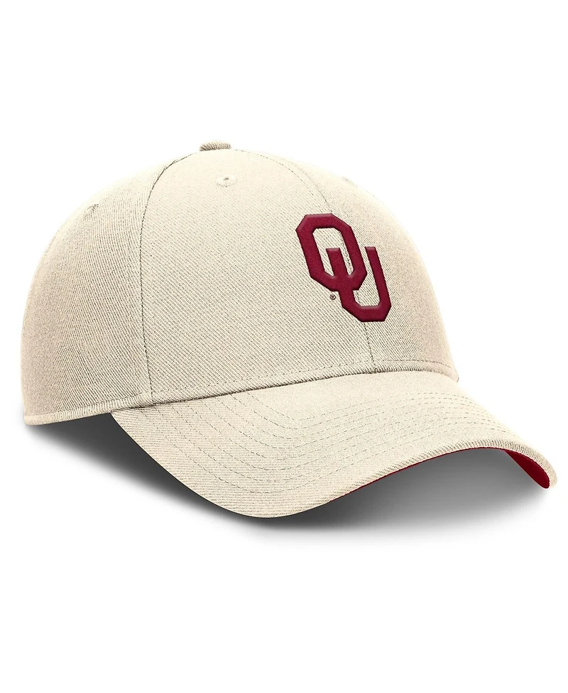 Jordan Men's Natural Oklahoma Sooners Rise Primetime Performance Trucker Adjustable Hat