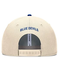 Nike Men's Natural Duke Blue Devils Rise Primetime Performance Trucker Adjustable Hat