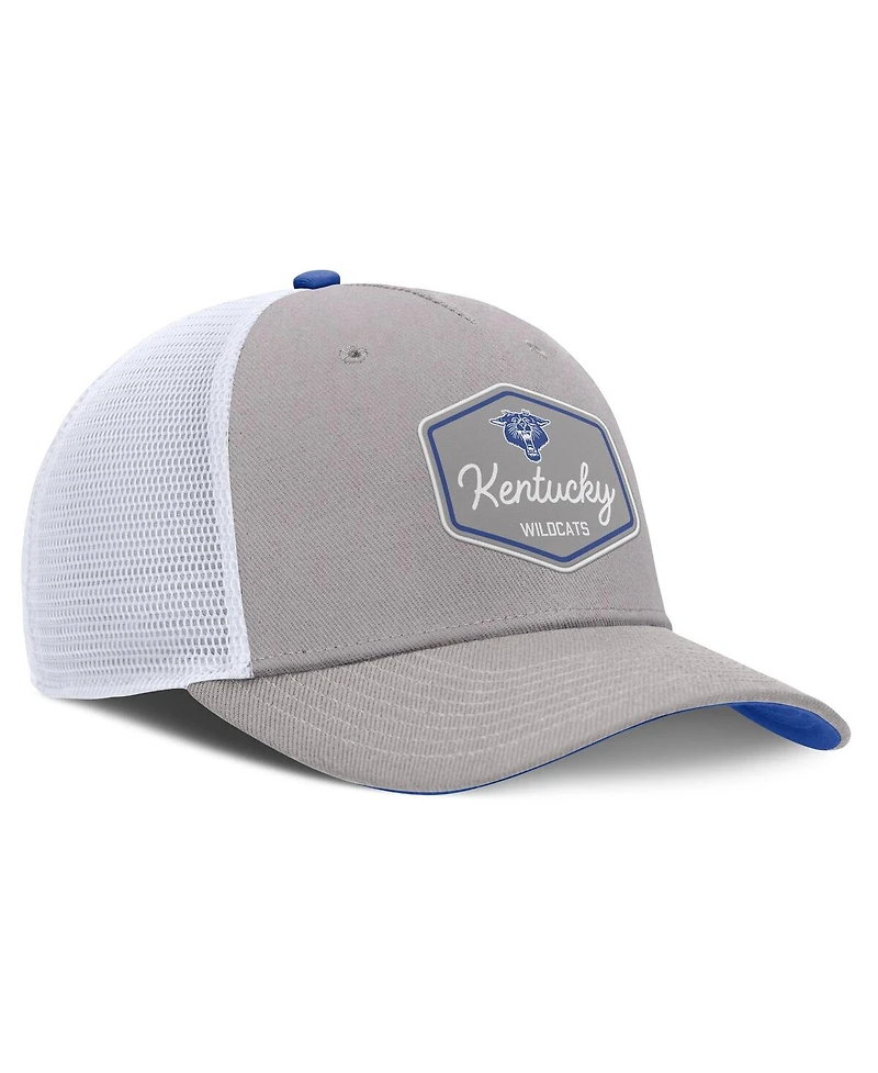 Nike Men's Gray Kentucky Wildcats Rise Legacy Adjustable Trucker Hat