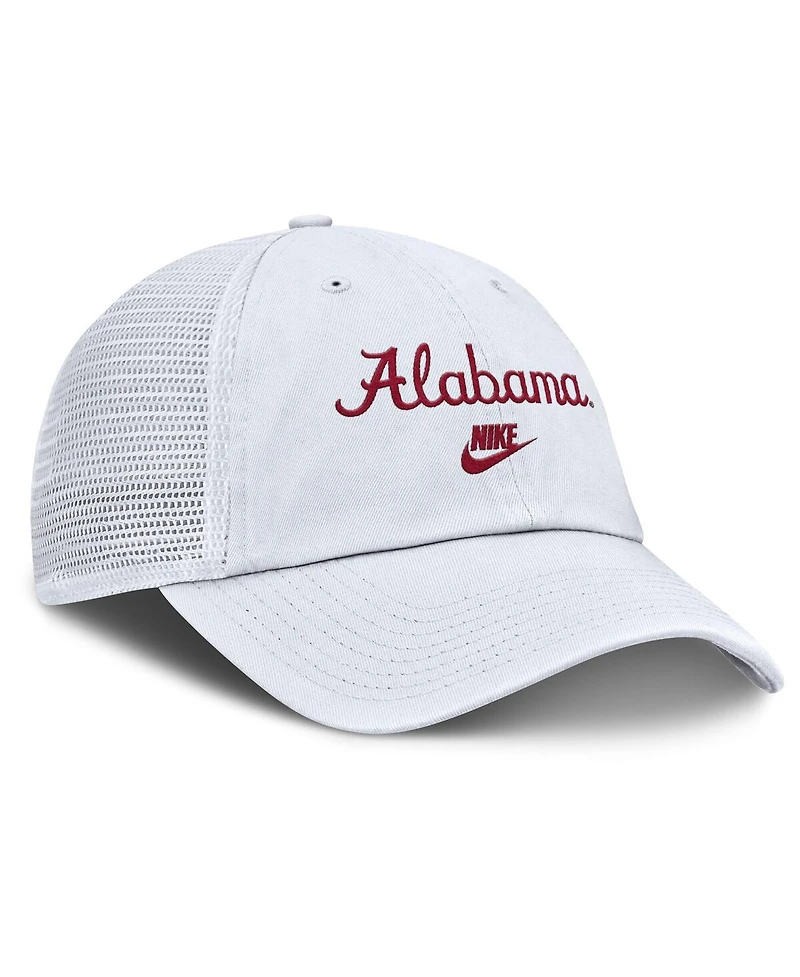 Nike Men's White Alabama Crimson Tide Club Legacy Adjustable Trucker Hat