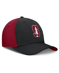 Nike Men's Black/Cardinal Stanford Cardinal 2025 Sideline Rise Local Performance Flex Hat