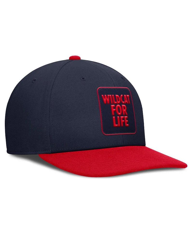 Nike Men's Navy/Red Arizona Wildcats 2025 Sideline Campus Pro Local Snapback Hat