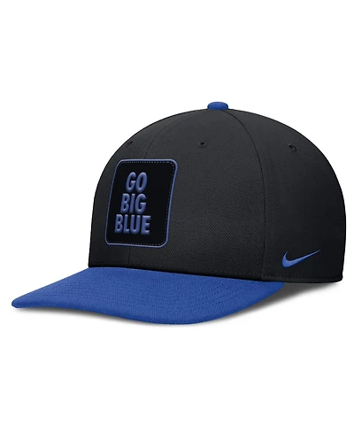 Nike Men's Black/Royal Kentucky Wildcats 2025 Sideline Campus Pro Local Snapback Hat