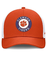 Nike Men's Orange/White Clemson Tigers Rise Primetime Performance Trucker Adjustable Hat